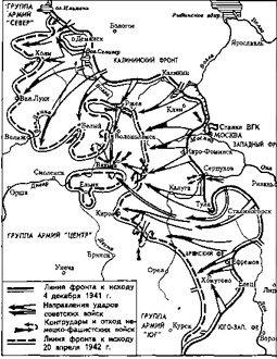 контрнаступление советских войск под Москвой и общее наступление на западном направлении